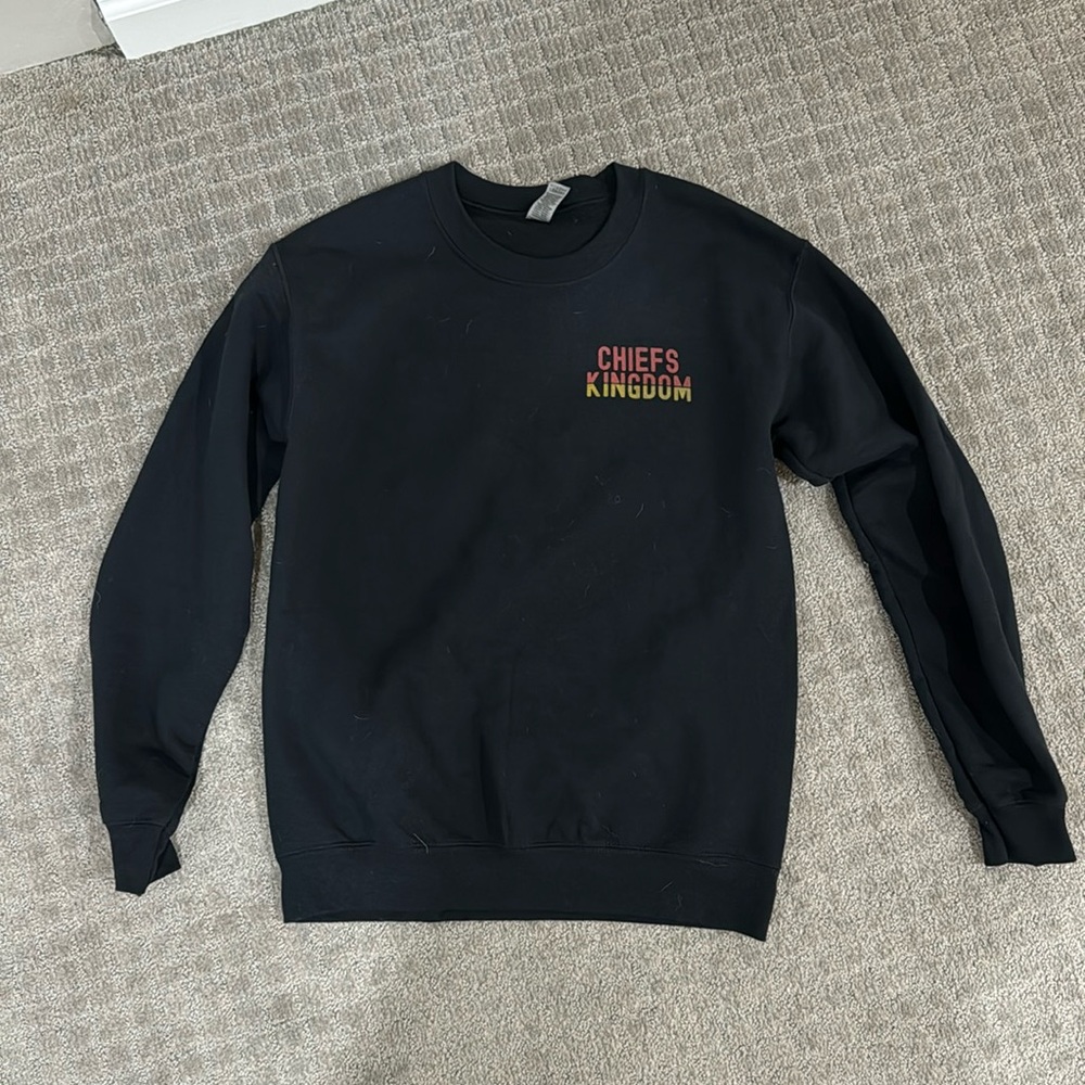 Chiefs Kingdom Black Crewneck Sweatshirt